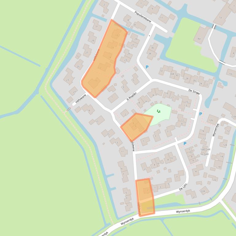 Kaart van postcodegebied 8734HN.