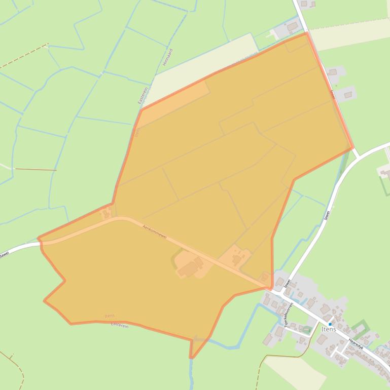 Kaart van postcodegebied 8735HH.