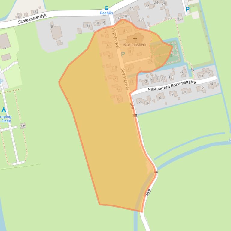 Kaart van postcodegebied 8736JD.