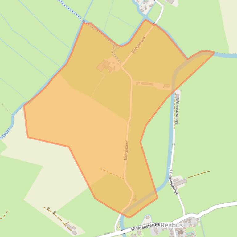 Kaart van postcodegebied 8736JE.