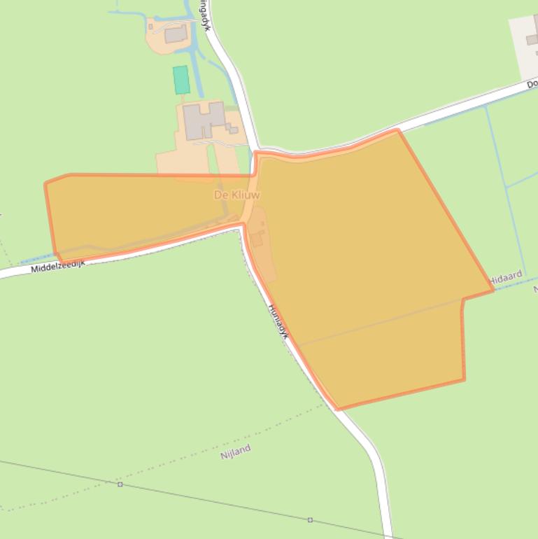 Kaart van postcodegebied 8737JJ.