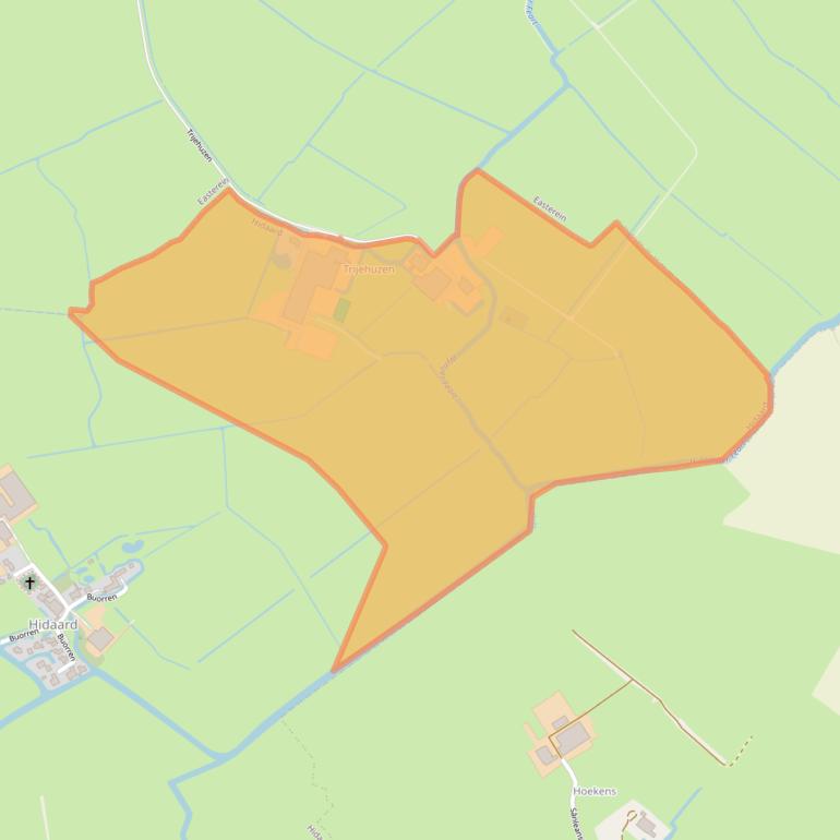 Kaart van postcodegebied 8737JL.