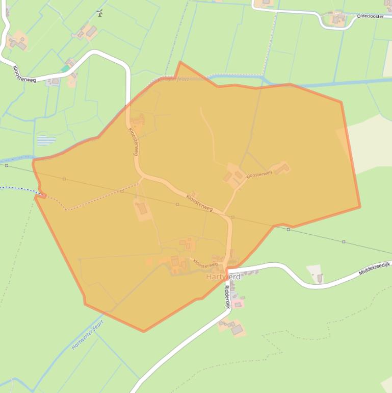 Kaart van postcodegebied 8741KB.