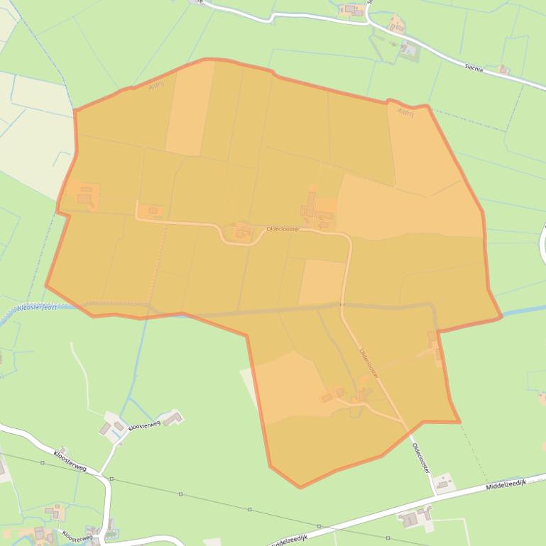 Kaart van postcodegebied 8741KC.