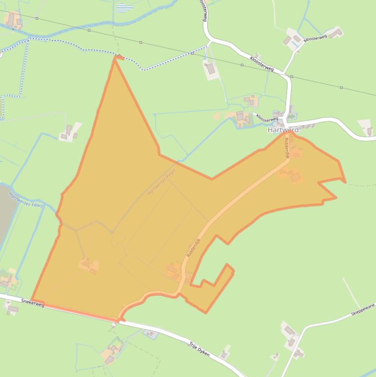 Kaart van postcodegebied 8741KE.