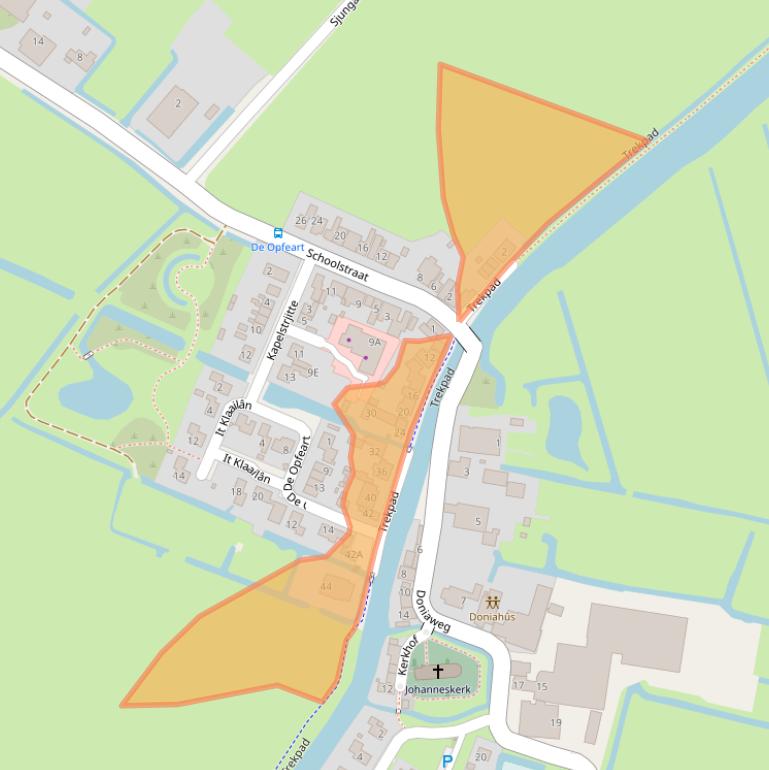 Kaart van postcodegebied 8742KP.