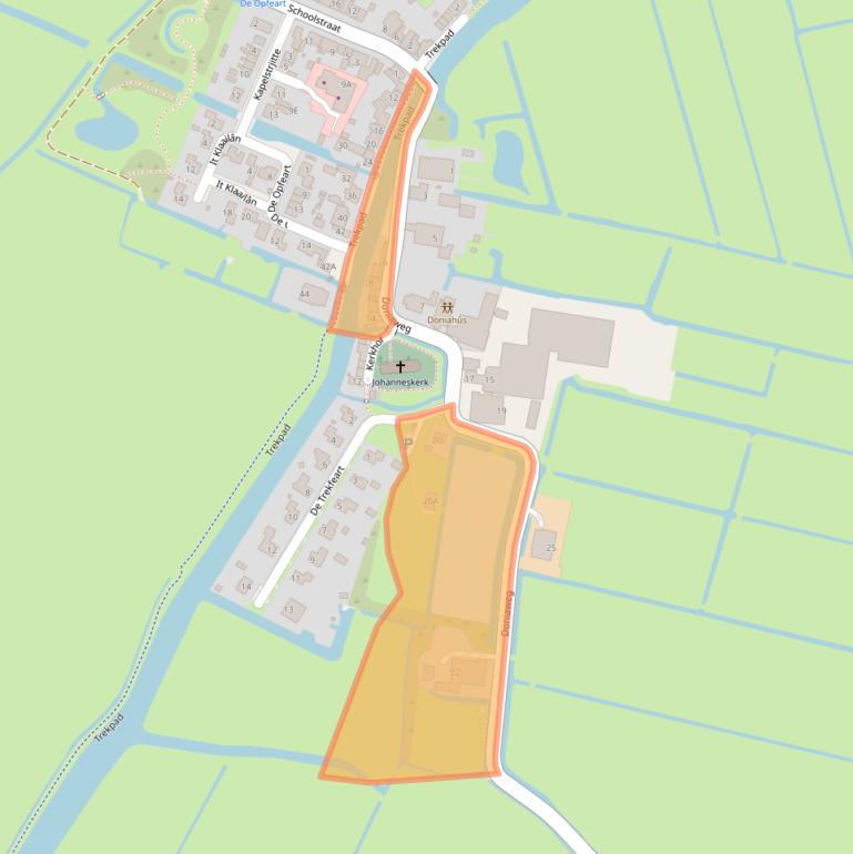 Kaart van postcodegebied 8742KS.