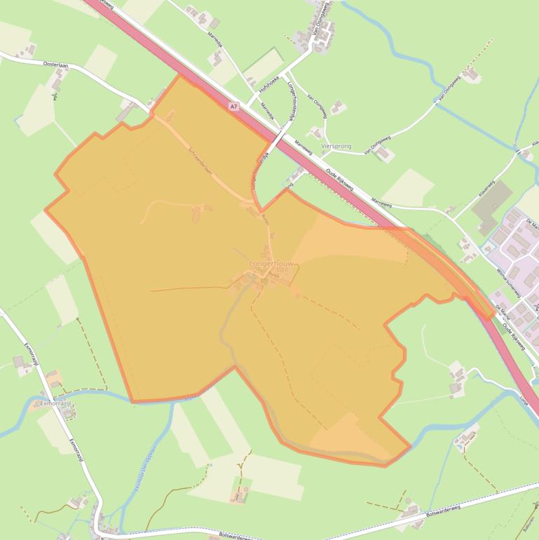 Kaart van postcodegebied 8745.