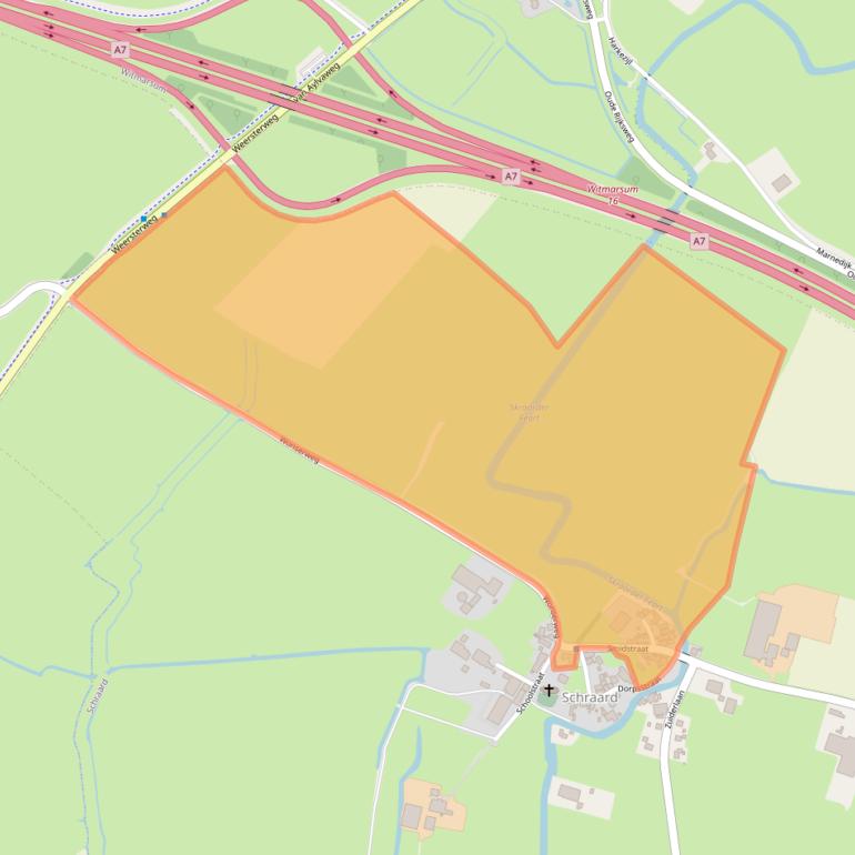 Kaart van postcodegebied 8746NG.