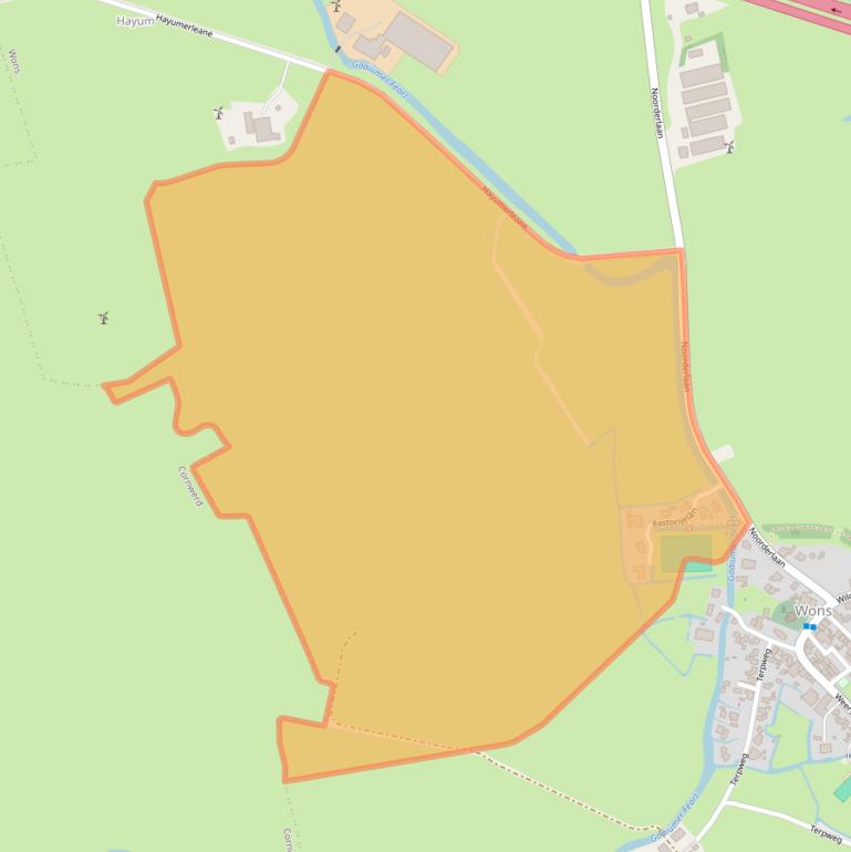 Kaart van postcodegebied 8747NJ.