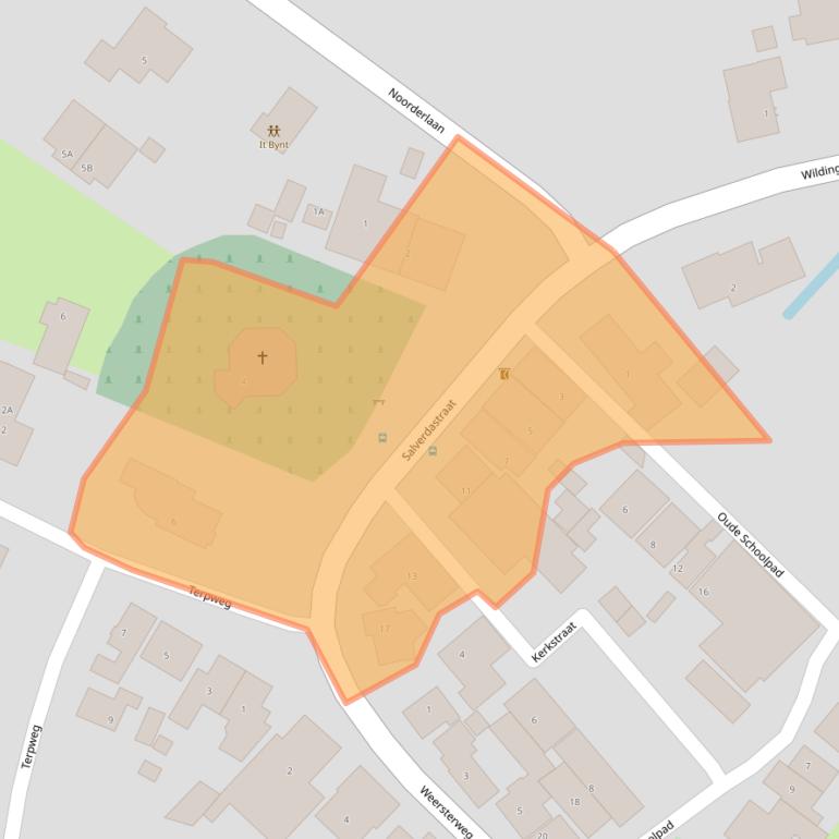 Kaart van postcodegebied 8747NM.