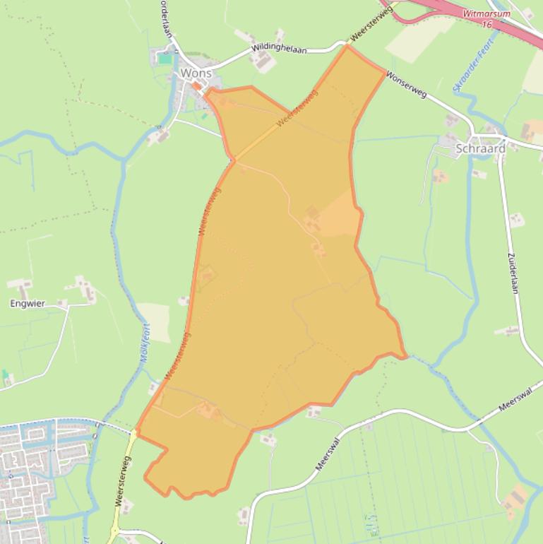 Kaart van postcodegebied 8747NR.