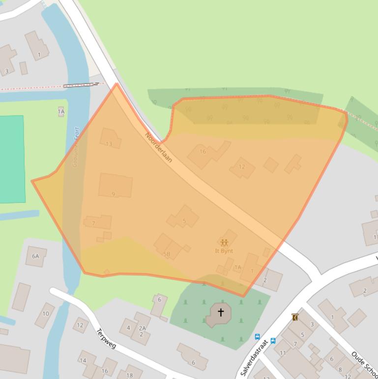 Kaart van postcodegebied 8747NV.