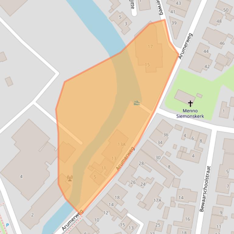 Kaart van postcodegebied 8748AA.