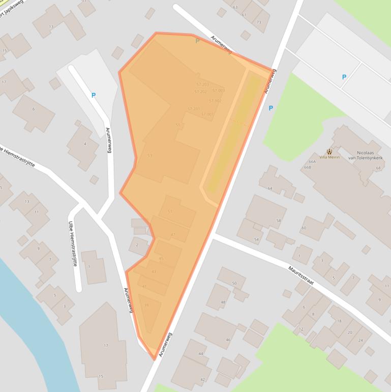 Kaart van postcodegebied 8748AB.