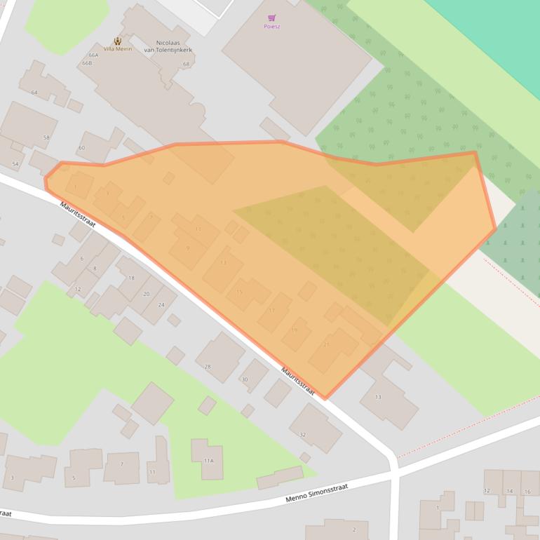Kaart van postcodegebied 8748AG.