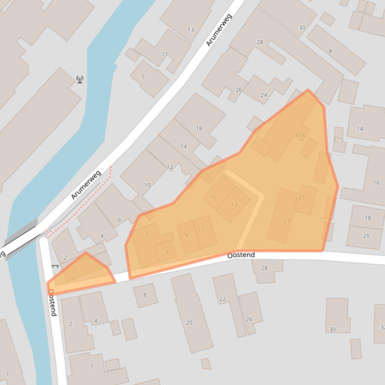 Kaart van postcodegebied 8748AL.