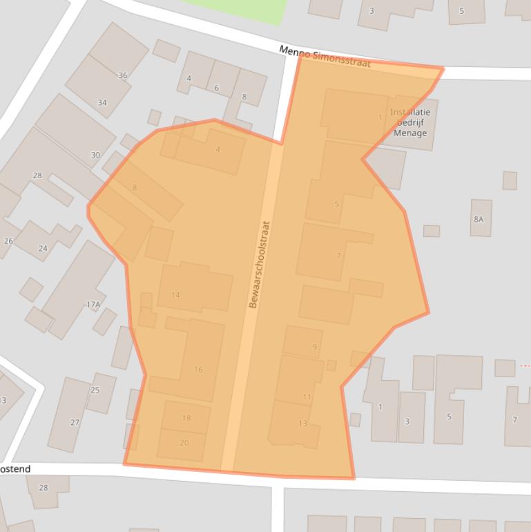 Kaart van postcodegebied 8748AN.