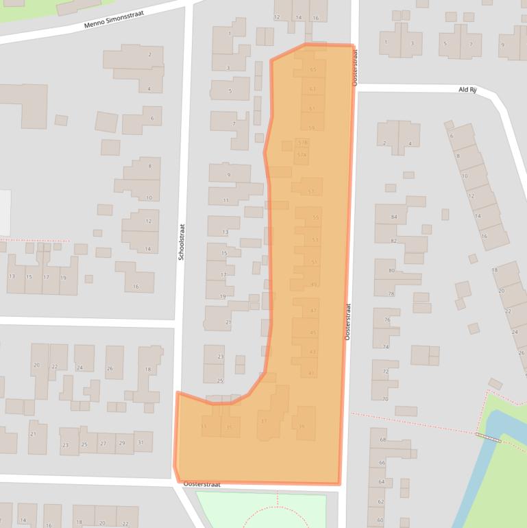 Kaart van postcodegebied 8748AW.