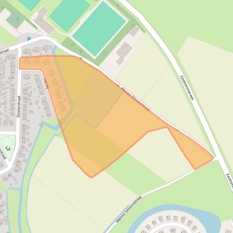 Kaart van postcodegebied 8748BB.