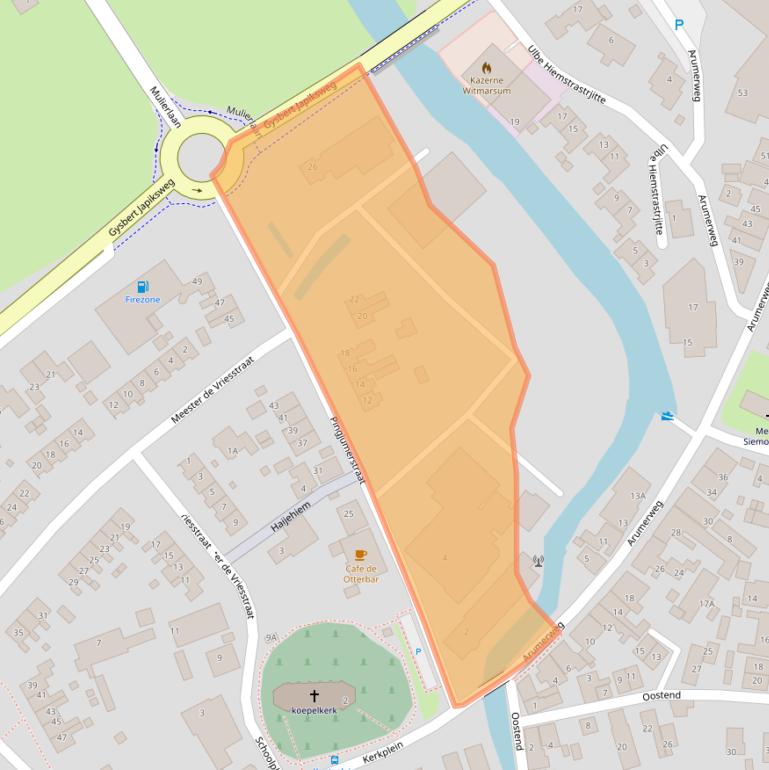 Kaart van postcodegebied 8748BN.