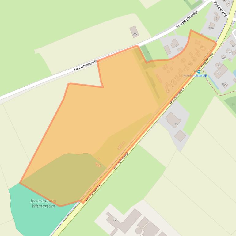 Kaart van postcodegebied 8748CH.