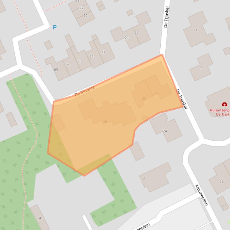 Kaart van postcodegebied 8748DX.