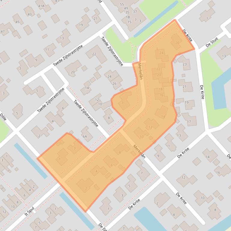 Kaart van postcodegebied 8748GE.