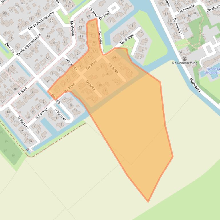 Kaart van postcodegebied 8748GG.