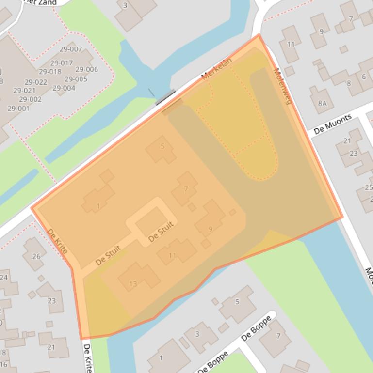 Kaart van postcodegebied 8748GH.