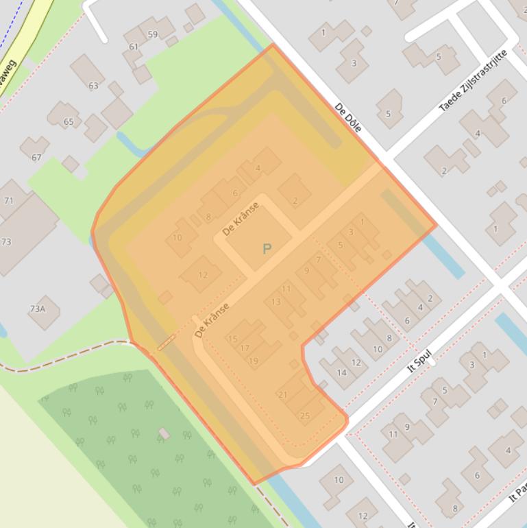 Kaart van postcodegebied 8748GK.