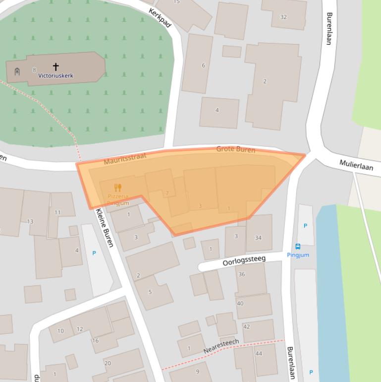 Kaart van postcodegebied 8749GC.