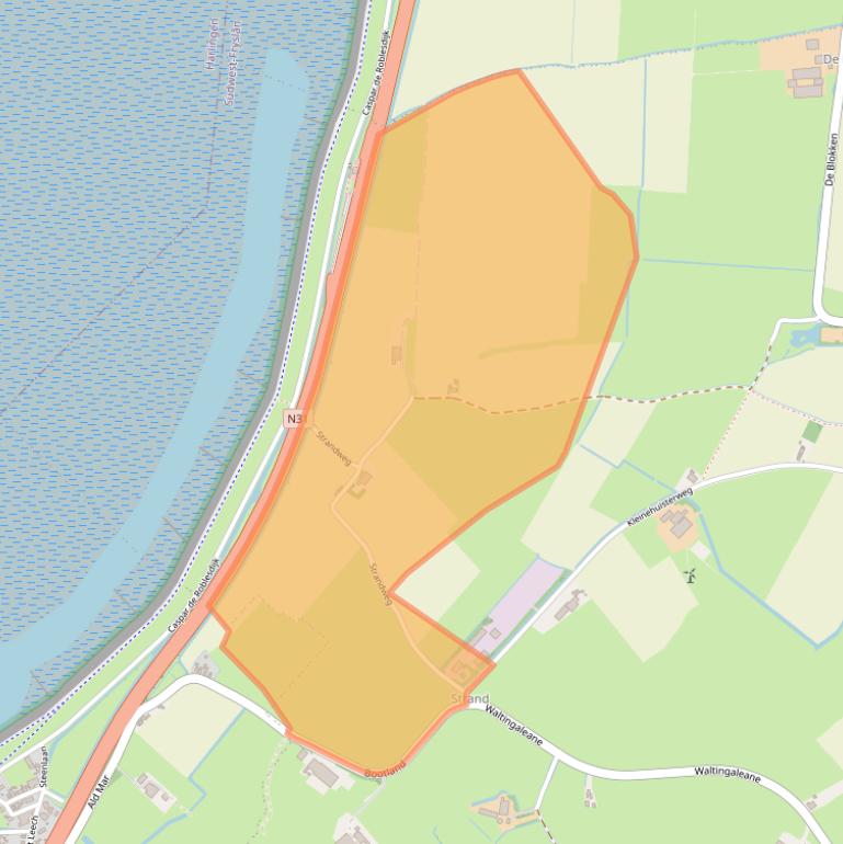 Kaart van postcodegebied 8749TG.