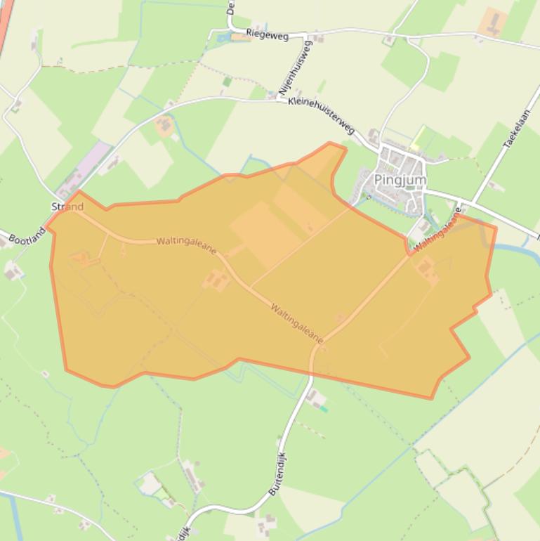 Kaart van postcodegebied 8749TH.