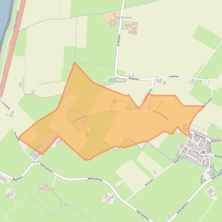 Kaart van postcodegebied 8749TJ.