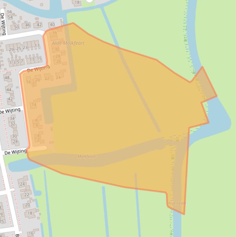 Kaart van postcodegebied 8754AG.