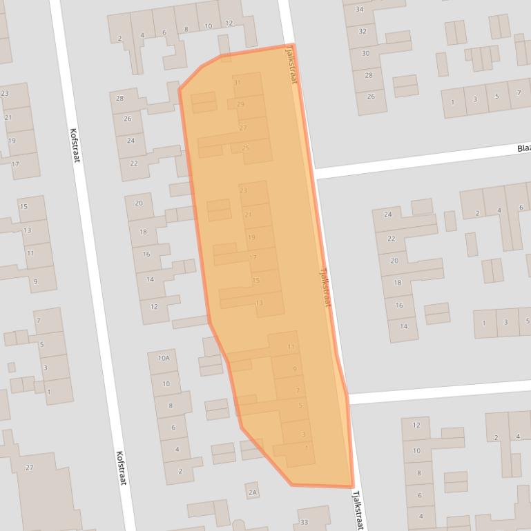 Kaart van postcodegebied 8754AN.