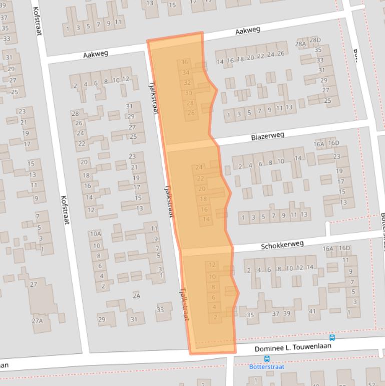 Kaart van postcodegebied 8754AP.