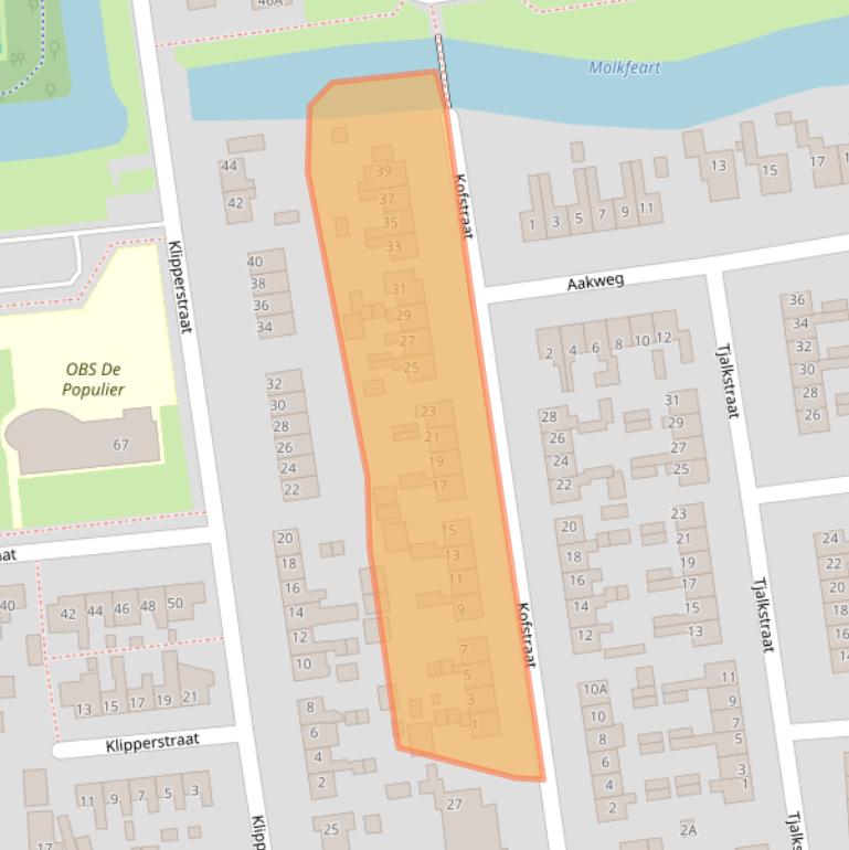 Kaart van postcodegebied 8754AR.