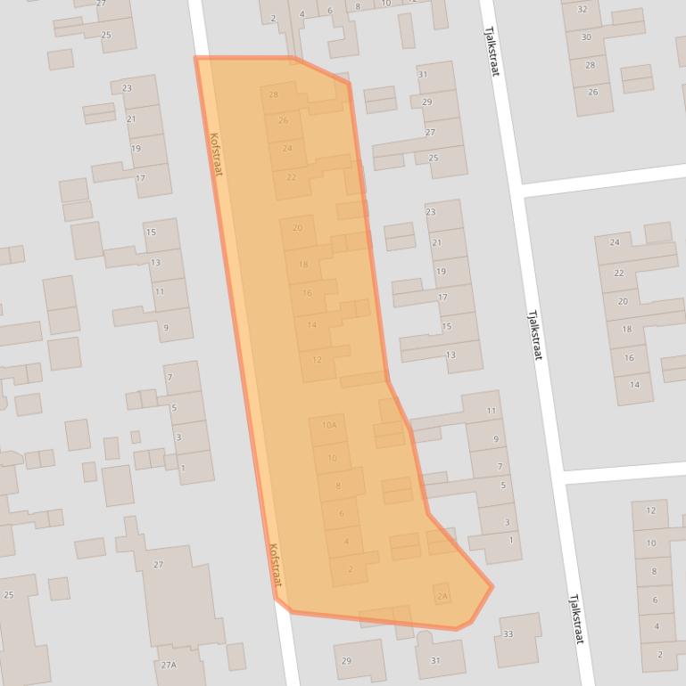 Kaart van postcodegebied 8754AS.