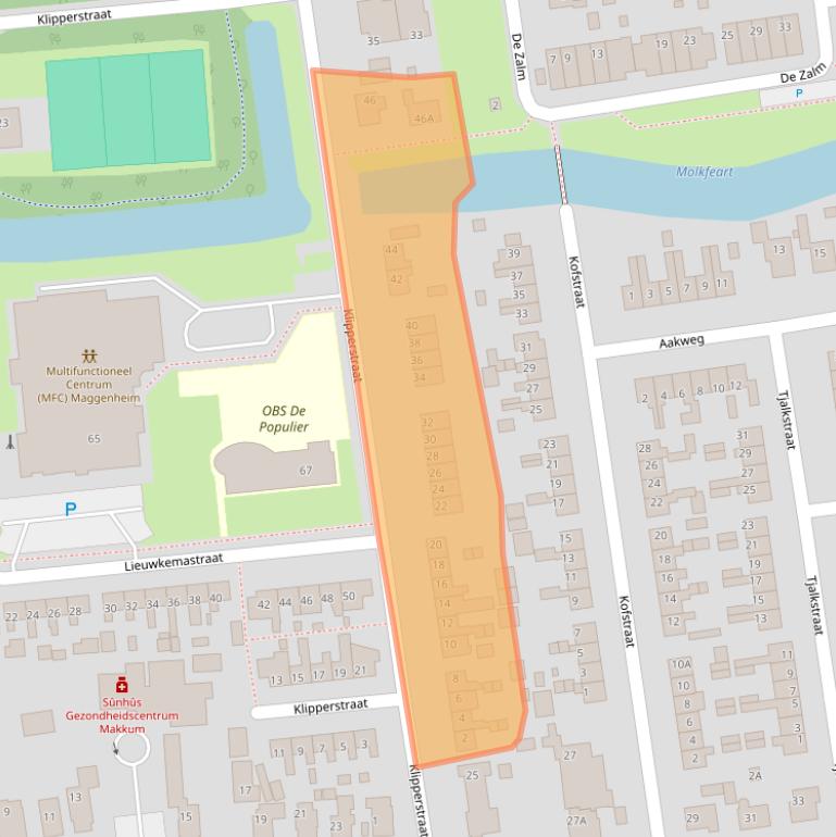 Kaart van postcodegebied 8754AV.