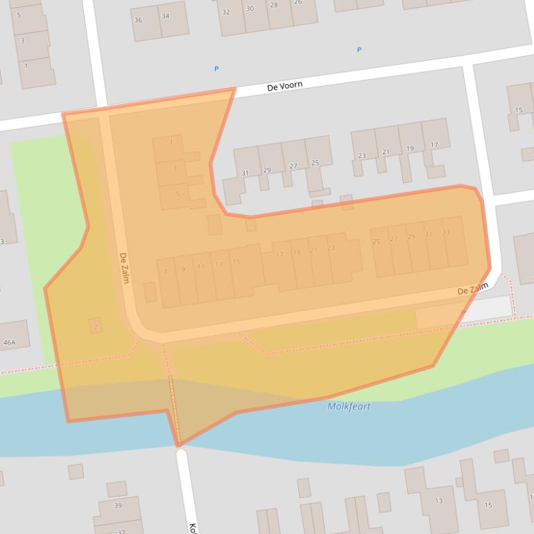 Kaart van postcodegebied 8754AX.