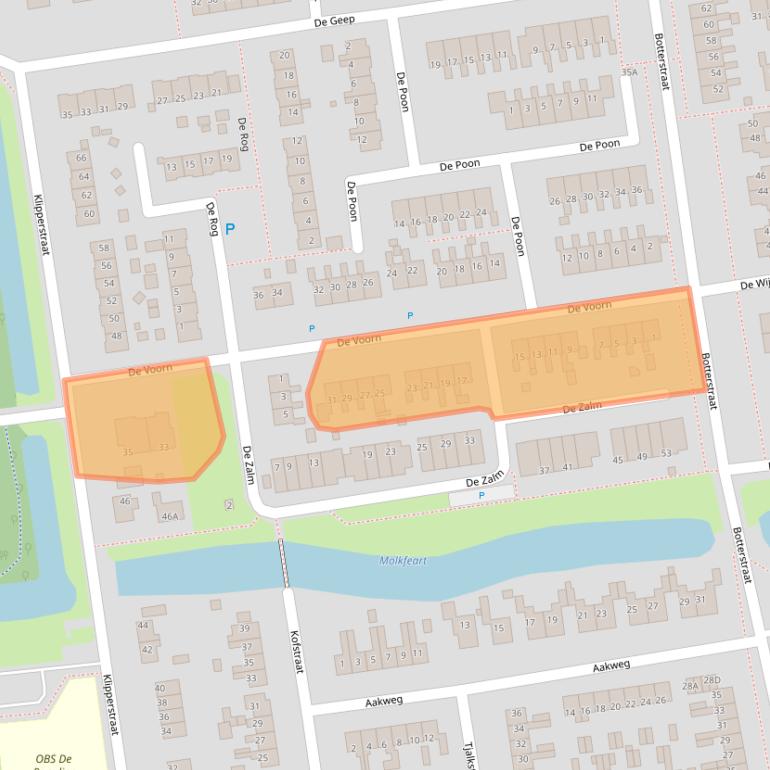 Kaart van postcodegebied 8754BA.
