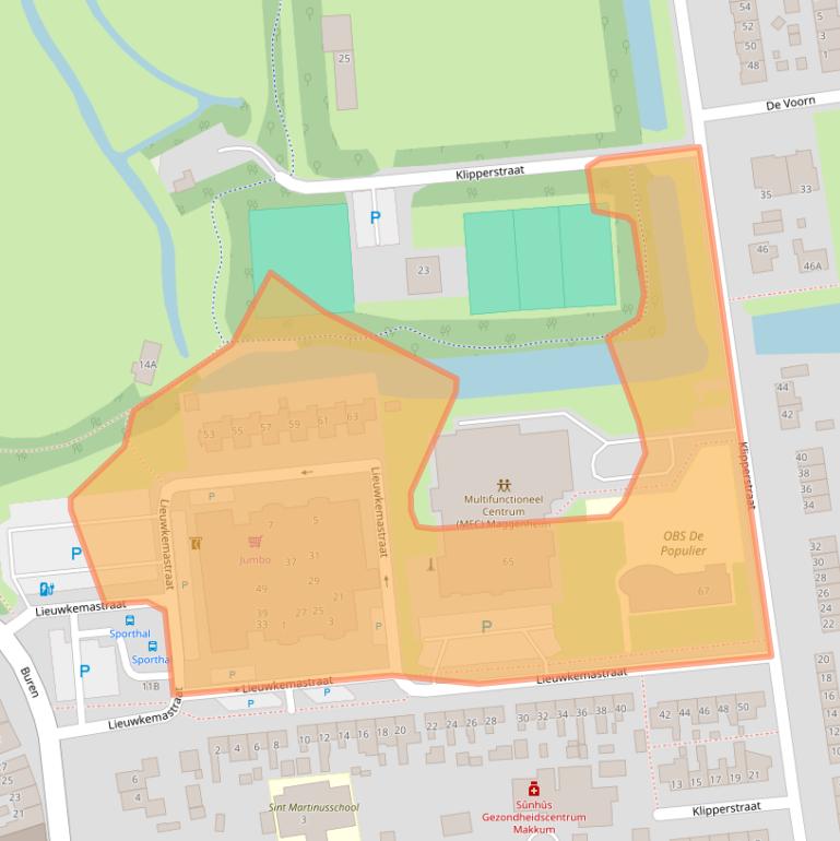 Kaart van postcodegebied 8754BL.