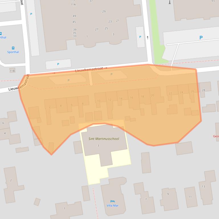 Kaart van postcodegebied 8754BM.