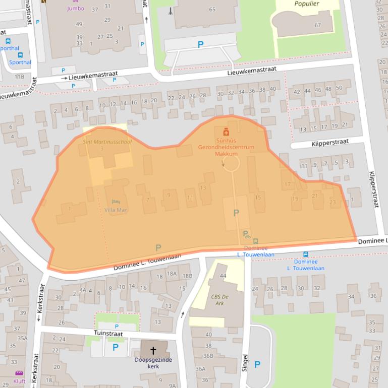 Kaart van postcodegebied 8754BP.