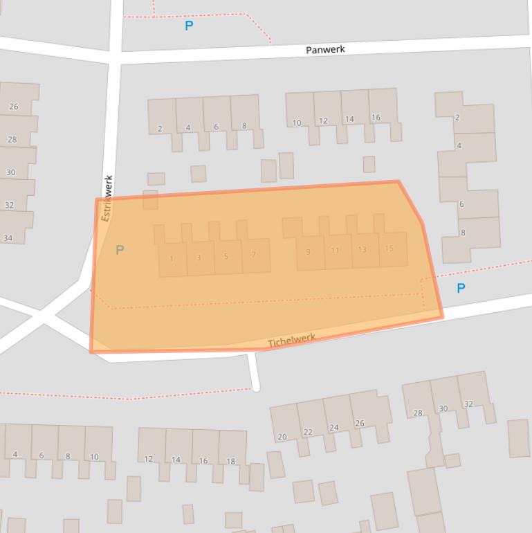 Kaart van postcodegebied 8754CA.