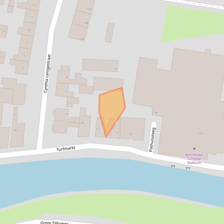 Kaart van postcodegebied 8754CG.