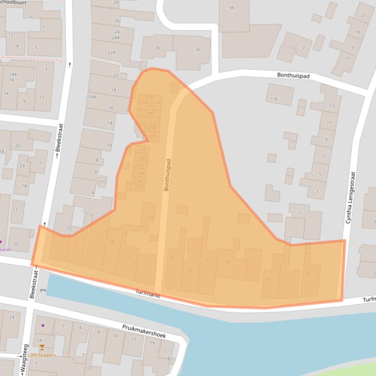 Kaart van postcodegebied 8754CH.