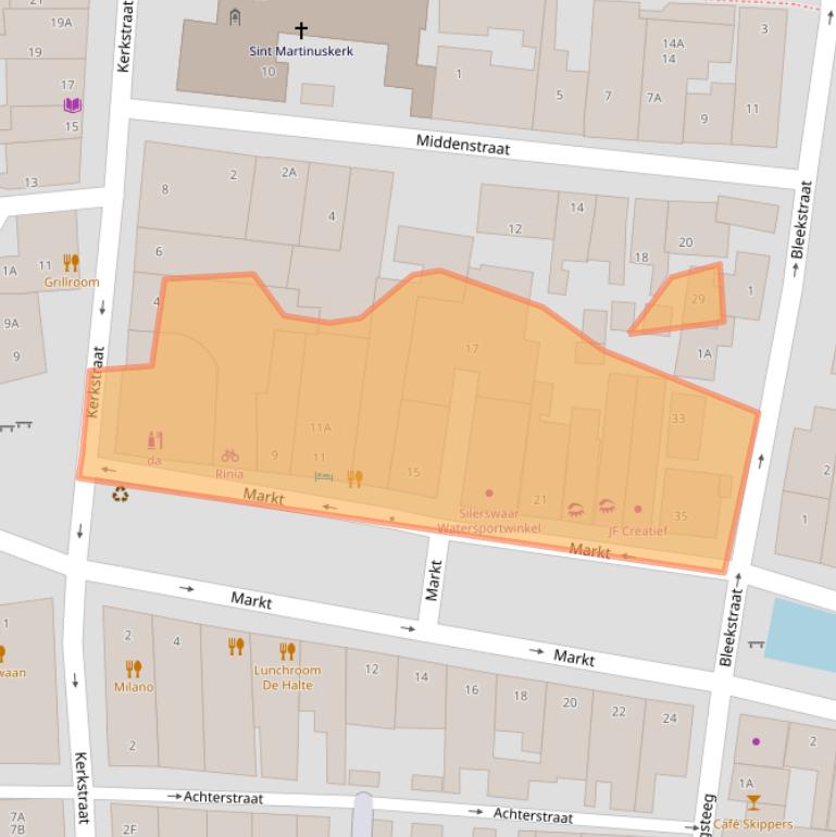 Kaart van postcodegebied 8754CM.